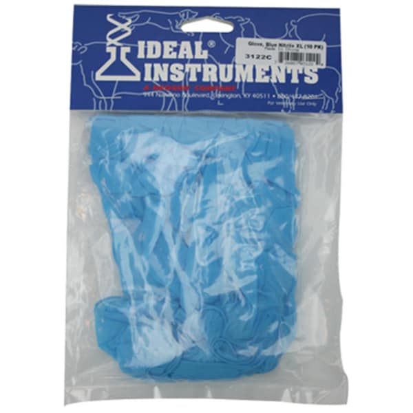 Neogen Disposable Gloves, Nitrile, L, 10 PK, Blue 156674 - main